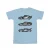 Disney Heren Cars Tekst Racers T-Shirt (Babyblauw)