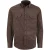 Casa Moda Overhemd Bruin dubbele borstzak 100% katoen