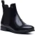 Hush Puppies Colette Leren Dames Zwarte Brede Pas Flat Chelsea Boots