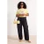 Trendyol Curve Dames Zwart Effen Barrel Hoge taille Grote maten Jeans
