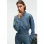 Regular fit sweatshirt met halve rits