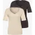 Street One Dames Shirt met hartvormige halslijn in een pak van 2 in Beige|Bruin