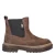Nelson Kids leren enkelboots met profielzool – bruin