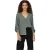 Only Dames-shirt met lange mouwen, V-hals en stippenpatroon (Grijs)