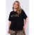 Exxcellent T-shirt met panterprint zwart