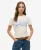 Superdry Vrouwen Vintage Logo Slim-fit T-shirt met Strass-steentjes Crème