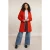 River Woods Long Cardigan Long Sleeves Orange