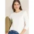 Cecil Dames Shirt met geribde structuur in Wit