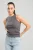 America Today mouwloze top rib gebreid