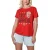 Superman Dames: Het Sexy Lexy T-shirt (Rood)