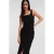 Karl Lagerfeld Gathered Stretch Dress Black