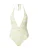 Calvin Klein Swimwear Badpak  beige / wit