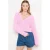LOLALIZA gebreid vest roze