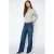 Mos Mosh Dara high waist flared jeans – mediumblauw