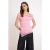 TRENDYOLMİLLA Dames Roze Effen Mouwloos Getailleerd Blouses