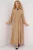 Geprinte V-hals Maxi-jurk