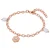 Valero Pearls Armband  rose-goud / transparant / parelwit
