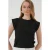 Geborduurd Crop Blouse met Ronde Hals