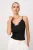 TRENDYOLMİLLA Dames Zwart Colorblock Mouwloos Regular fit Blouses