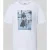 Liu Jo White T-shirt met motiefprint en met strass-steentjes