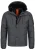 INDICODE JEANS Winterjas ‘Blaise’  grijs