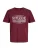Jack & Jones Premium Shirt ‘JPRBLUNOAH’  wijnrood / wit