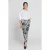 Zwart-witte Gabardine broek