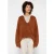 10DAYS Oversized Sweater Hairy Knit Saddle Brown