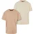 Urban Classics Heren zwaargewicht oversized t-shirt (set van 2)