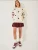 Bianco Lucci Oversized trui  ecru / robijnrood