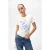 Getailleerd T-shirt met ronde hals