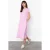 TRENDYOLMİLLA Dames Roze Effen Midi Kort Casual A-lijn Jurken