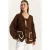Oversized Gebreide Cardigan met Striksluiting