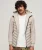 Gewatteerde Hybride Storm jas met Capuchon Beige