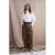 Gossia high waist broek donkergroen