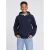 Petrol Industries rechtvallende hoodie met logo – donkerblauw