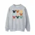 Disney Heren Mickey Mouse Hoofden Vierkant Sweatshirt (Sportgrijs)