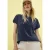 Cecil Dames Shirt met mesh detail in Blauw