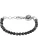 DIESEL Armband ‘Beaded Studs’  zwart / zilver