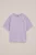 WE Fashion – Meisjes oversized T-shirt met print – Oversized – Lila – Katoen –