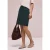 Street One Dames Knielange rok met paperbag tailleband in Groen