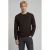 JJ REBEL regular fit gebreide trui – donkerbruin