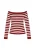 DreiMaster Maritim Trui  wijnrood / offwhite