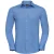 Russell Collection Heren Poplin Getailleerd Overhemd met Lange Mouwen (Bedrijfsblauw)
