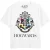 Harry Potter Meisjes Hogwarts Huizen T-Shirt (Wit)