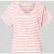 s.Oliver – female – Gestreept tricot T-shirt met V-hals