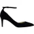 Jimmy Choo pumps met middelhoge hak en spitse neus in marineblauw suède.