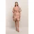 Summum Woman Quinty: Dress Short Leaves With Lurex Multicolour