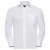 Russell Collection Heren Poplin Easy-Care Formeel Overhemd met Lange Mouwen (Wit)