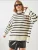 Bianco Lucci Oversized trui  crème / zwart
